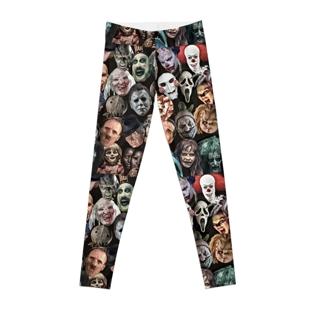 

Faces of Horror Leggings Fitness woman Women's fitness Women's sports pants Womens Leggings