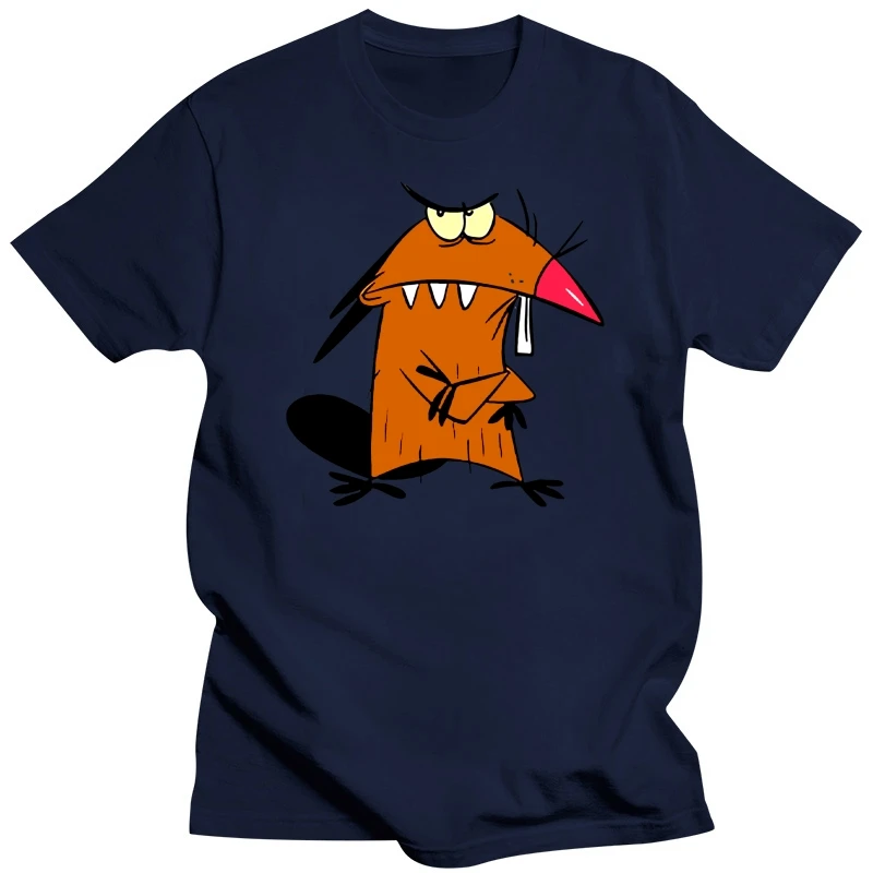 Angry Beavers Daggett Dag Cartoon Art Men'S (Woman'S Available) Grey T Shirt 2Xl 4Xl Tee Shirt