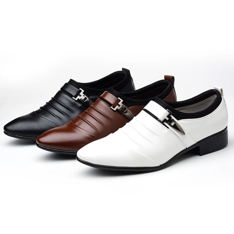 

size 38-48 man loafers shoes luxury wedding dress party shoes for man casual business suit loafers mens formal shoes