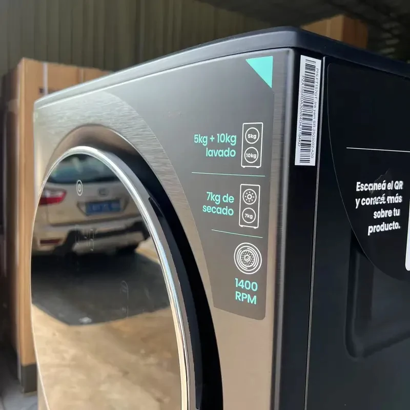 KG Tower Washing hine Front Loading KG Dryer With KG Washer AI Wash 00RPM Inverter Spanish Language V hz