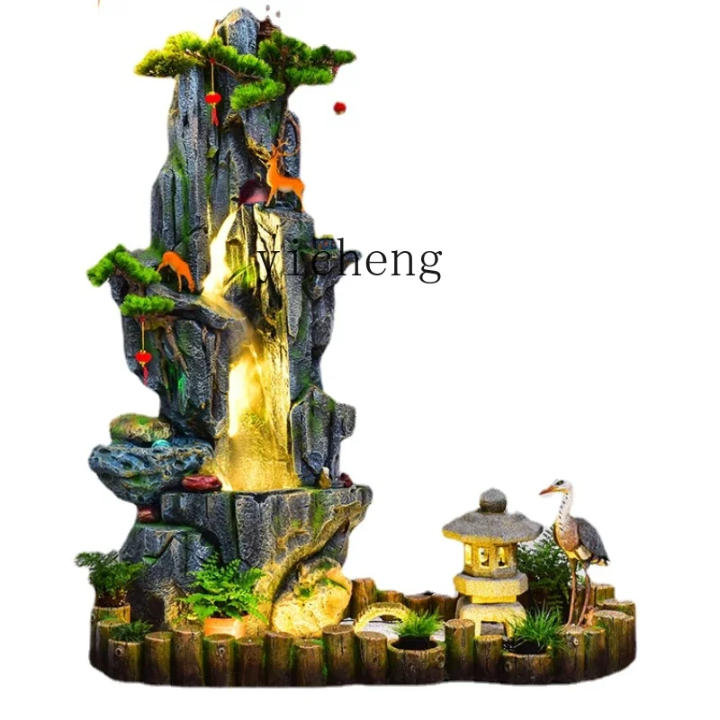 v2 Rockery Water Screen Decoration Decoration Circulating Water Landscape Fountain Water Curtain Wall