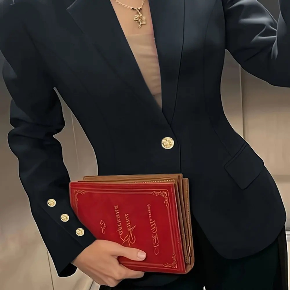 

Осень-зима с длинным рукавом, повседневный стиль, женский костюм, одежда с прямыми рукавами, декоративные элементы, абсент