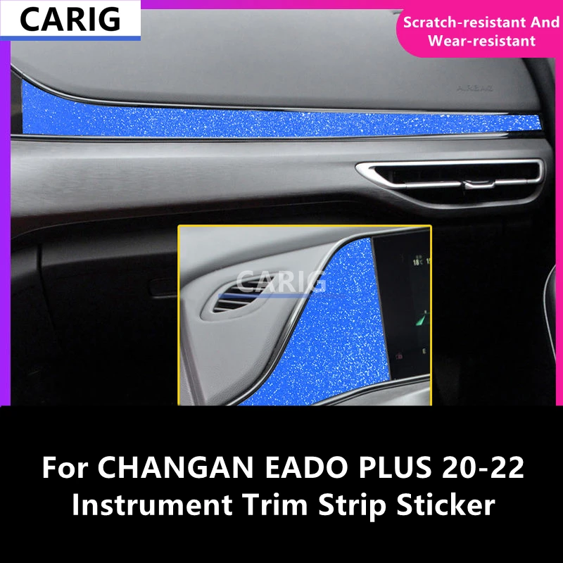 

For CHANGAN EADO PLUS 20-22 Instrument Trim Strip Sticker Modified Carbon Fiber Interior Car Protective Film Accessories