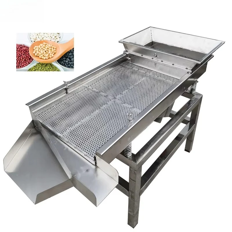 

Small mineral sand soil compost grains coffee beans rice fine sieve linear vibrating screen machine