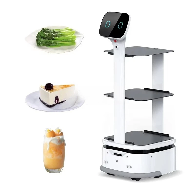 Multiple Languages Food Service Robots / Sushi Delivery Robot / Restaurant Robot Waiter Service