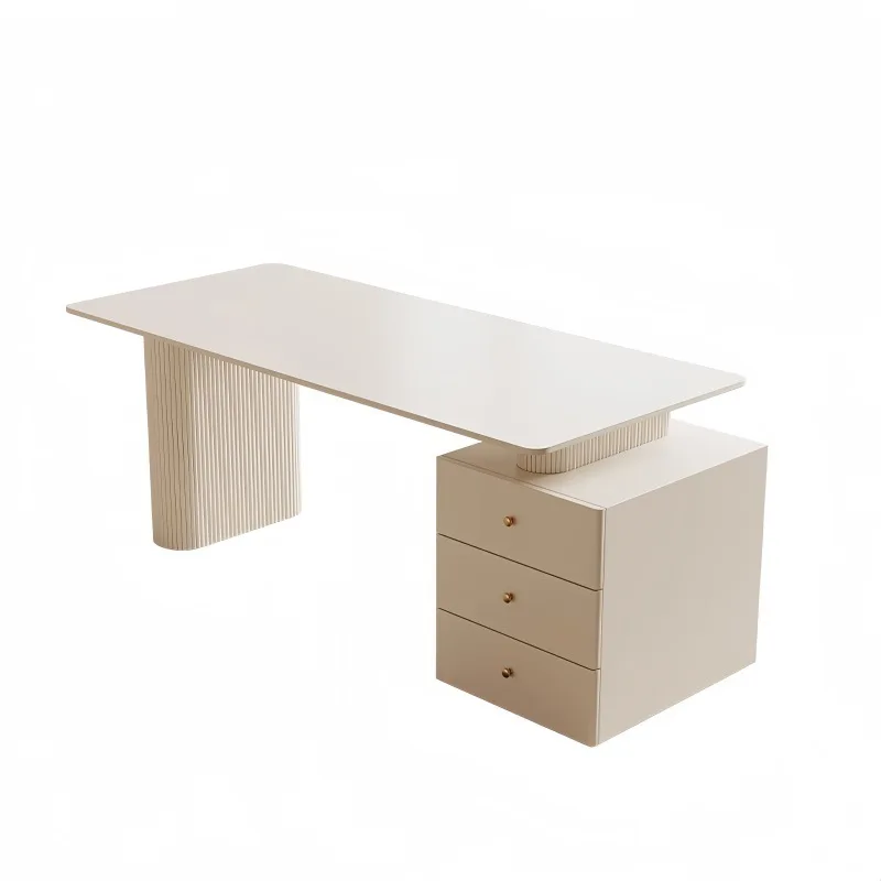 

LH Cream Wind Slate Desk Home Writing Desk Modern Simple Bedroom Desk