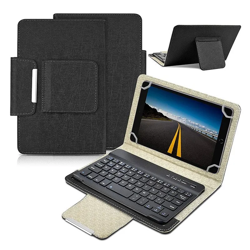 

Universal Bluetooth Keyboard Case with Four Hooks and Stand for Three Systems 7 8inch 9 10inch