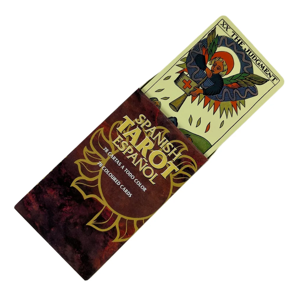 

Spanish Tarot Cards A 78pcs Tarot Deck Español Version Divination ﻿Board Game,Leisure and Entertainment Party Game Cards