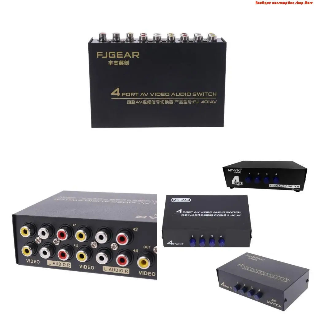 l9na-4-entrada-1-interruptor-saida-rca-seletor-fonte-Audio-seletor-sinal-entrada-Audio