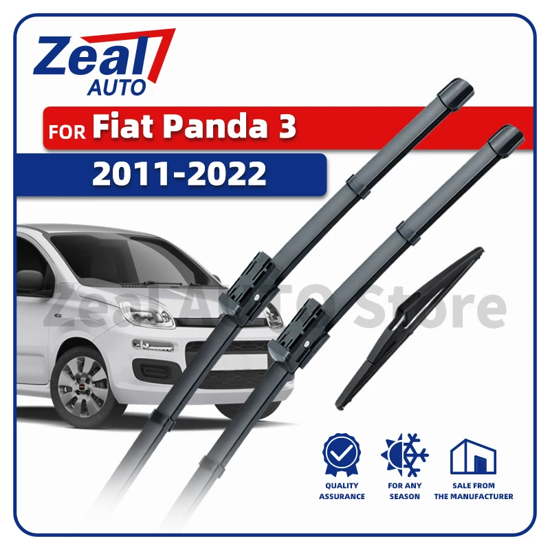 

Передние и задние щетки стеклоочистителя с левым рулем для Fiat Panda MK3 2011-2022 2012 2013 2014 2015 2016 2017, щетка для лобового стекла 24 ''15'' 12 "аксессуары