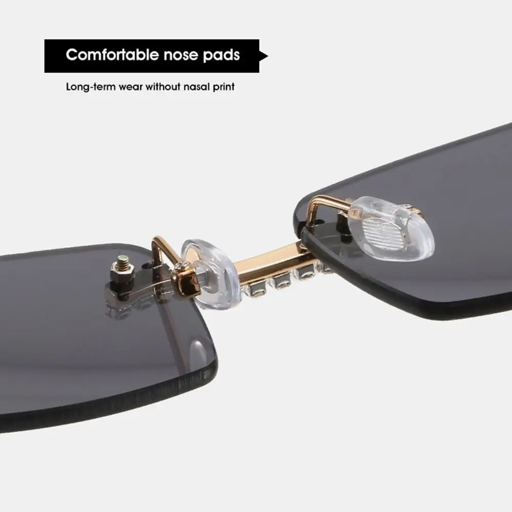 

Vintage Gradient Punk Sunglasses UV400 Driving Shades Rectangle Sun Glasses for Women & Men