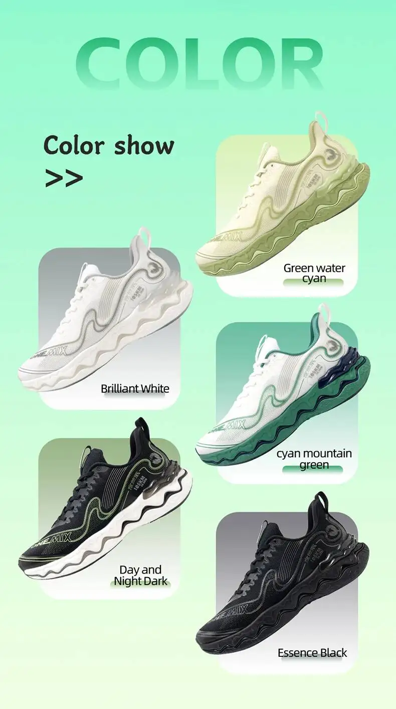 ONEMIX New Running For Men Mulanxi Sneakers Mesh Non-Slip Cushioning Men's Women's Sports Walking Shoes