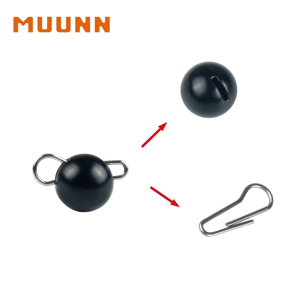 MUUNN 10Pcs 0.3-3g Tungsten Cheburashka Weights for Fly Fishing Sinker More Sensitive Fishing Accessorie