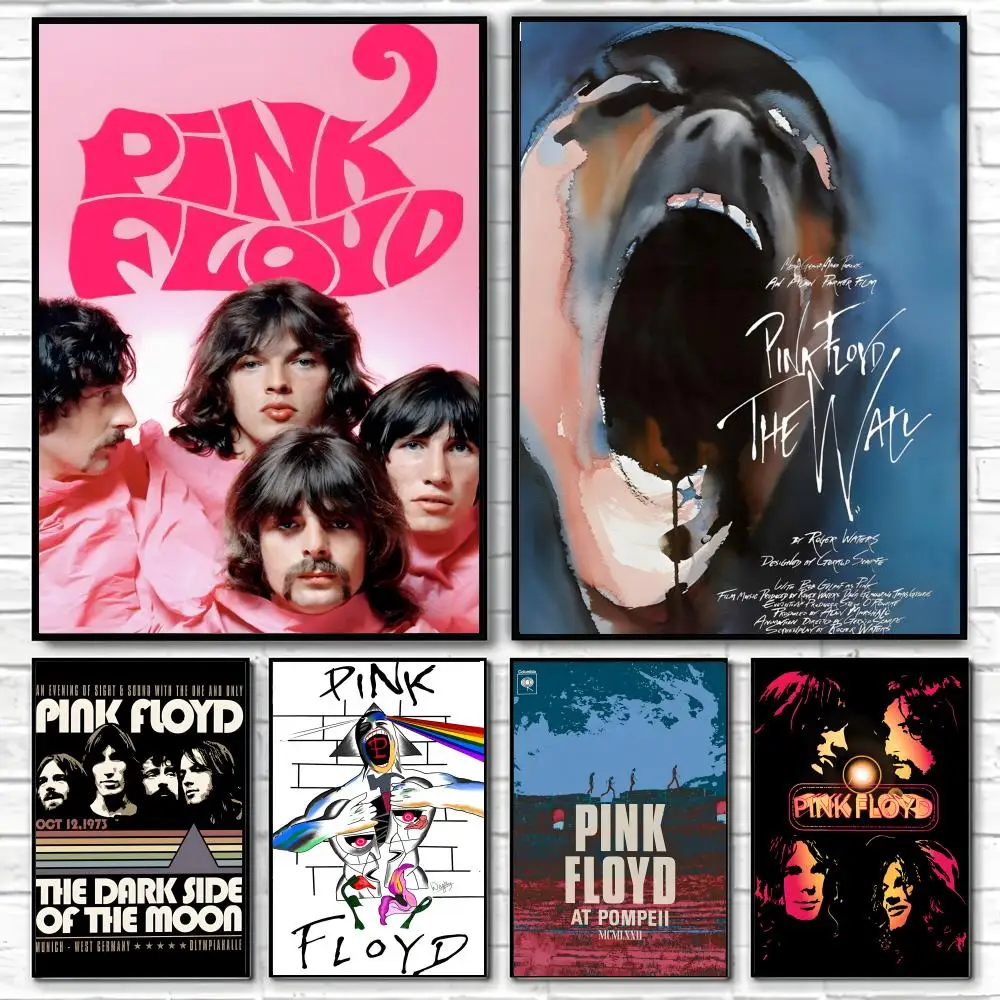 Pósteres clásicos y cuadros decorativos para pared, ideales para salas de estar, dormitorios, bares y decoración del hogar. P-Pink Floyd