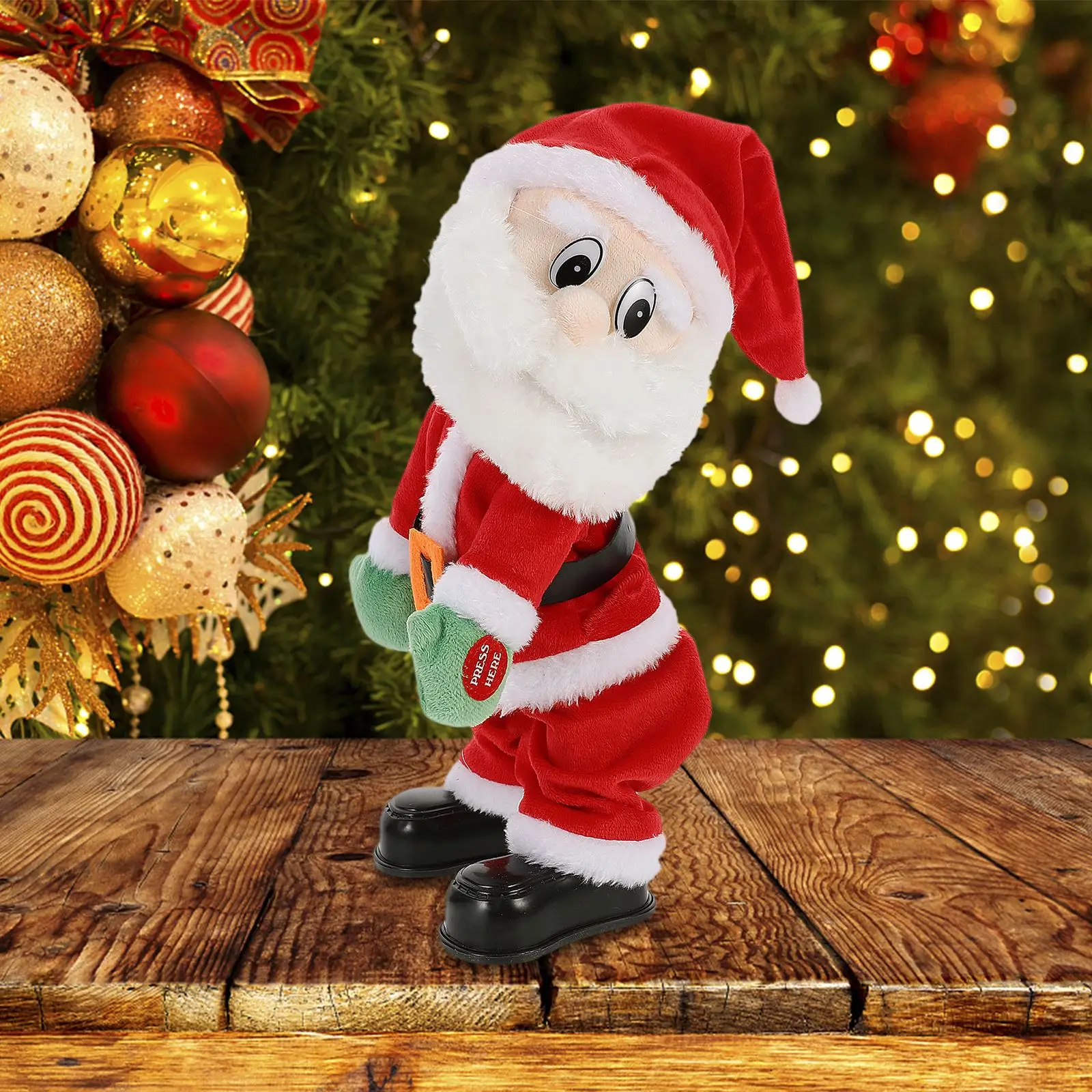 

Dancing Santa Claus Musical Electric Twerk Singing Dancing Santa Clause Hip Shake Figure Twisted Hip Toys Electric Toys NEW