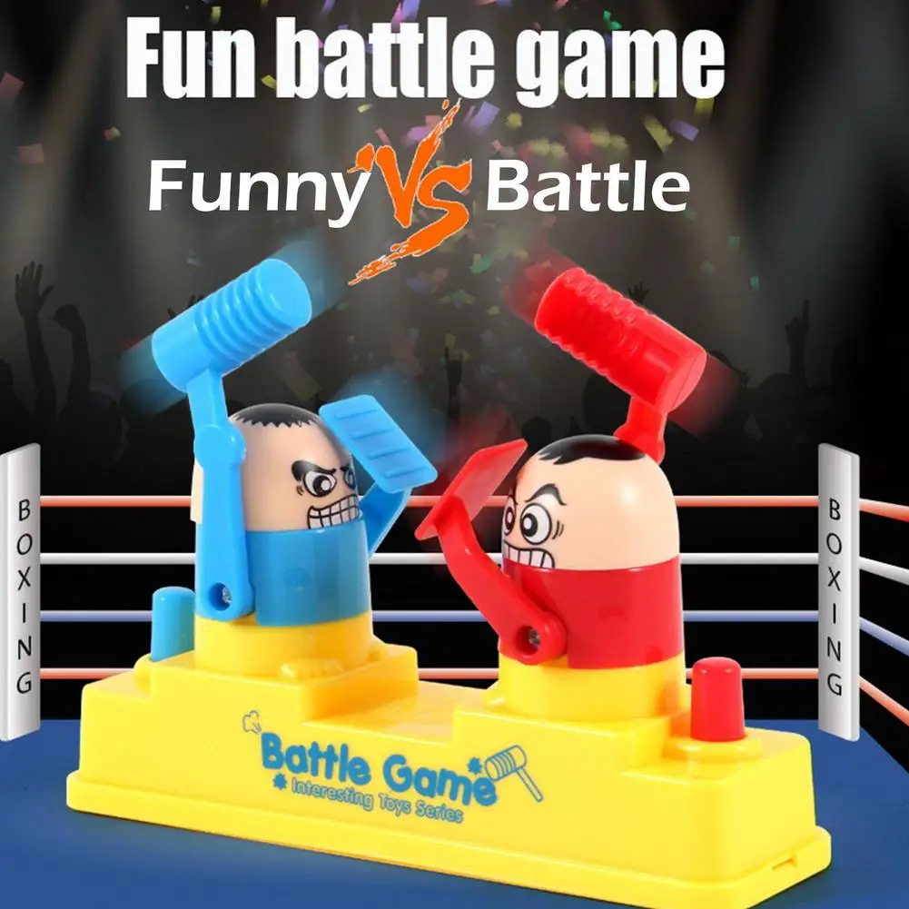 1-20PCS Mini Children's Head Knocking Little Man Fighting Red and Blue Attack and Defense Twin Parent Child Finger Fighting Game