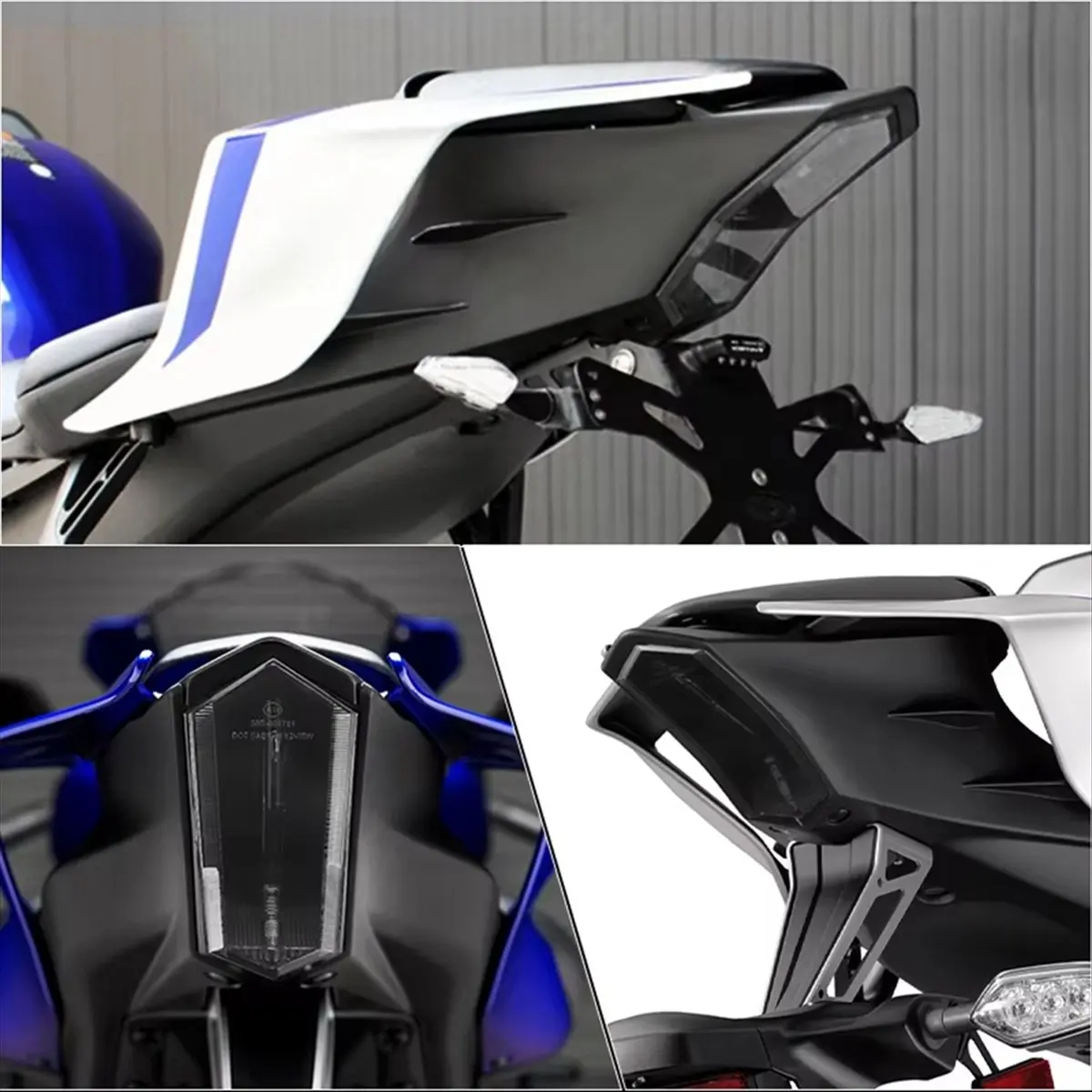 [ABAB] LED Tail Brake Lights Turn Signal Integrated for Yamaha YZF R1 R6 R7 R9 Motorcycle Taillight Assemblies Accessories