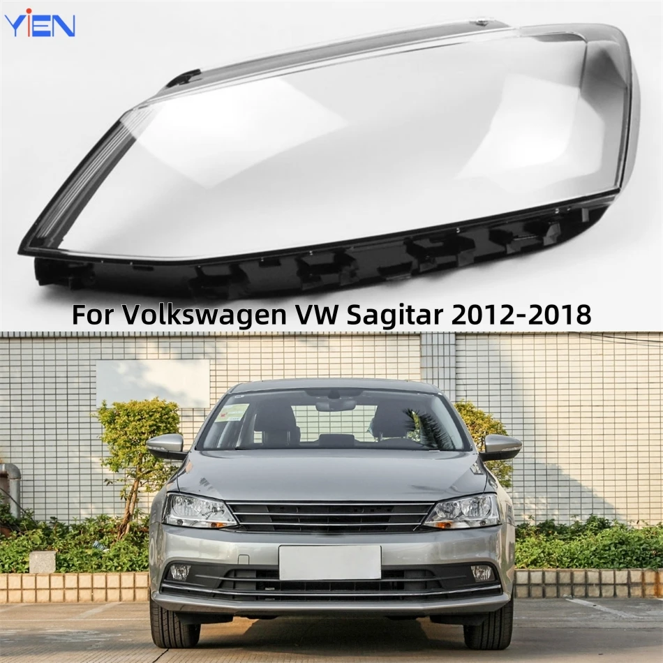 

For Volkswagen VW Sagitar 2012 2013 2014 2015 2016 2017 2018 Car Accsesories Transparent Housing Car Lights Shell Housing Cover