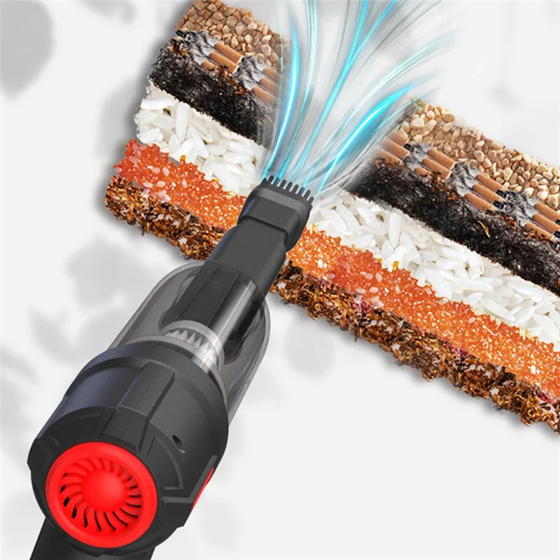 مكنسة كهربائية لاسلكية للسيارة ، لاسلكية ، محمولة باليد ، أوتوماتيكية ، منزلية ، مزدوجة الاستخدام ، صغيرة ، سوداء ، من من من من من من من الداخل