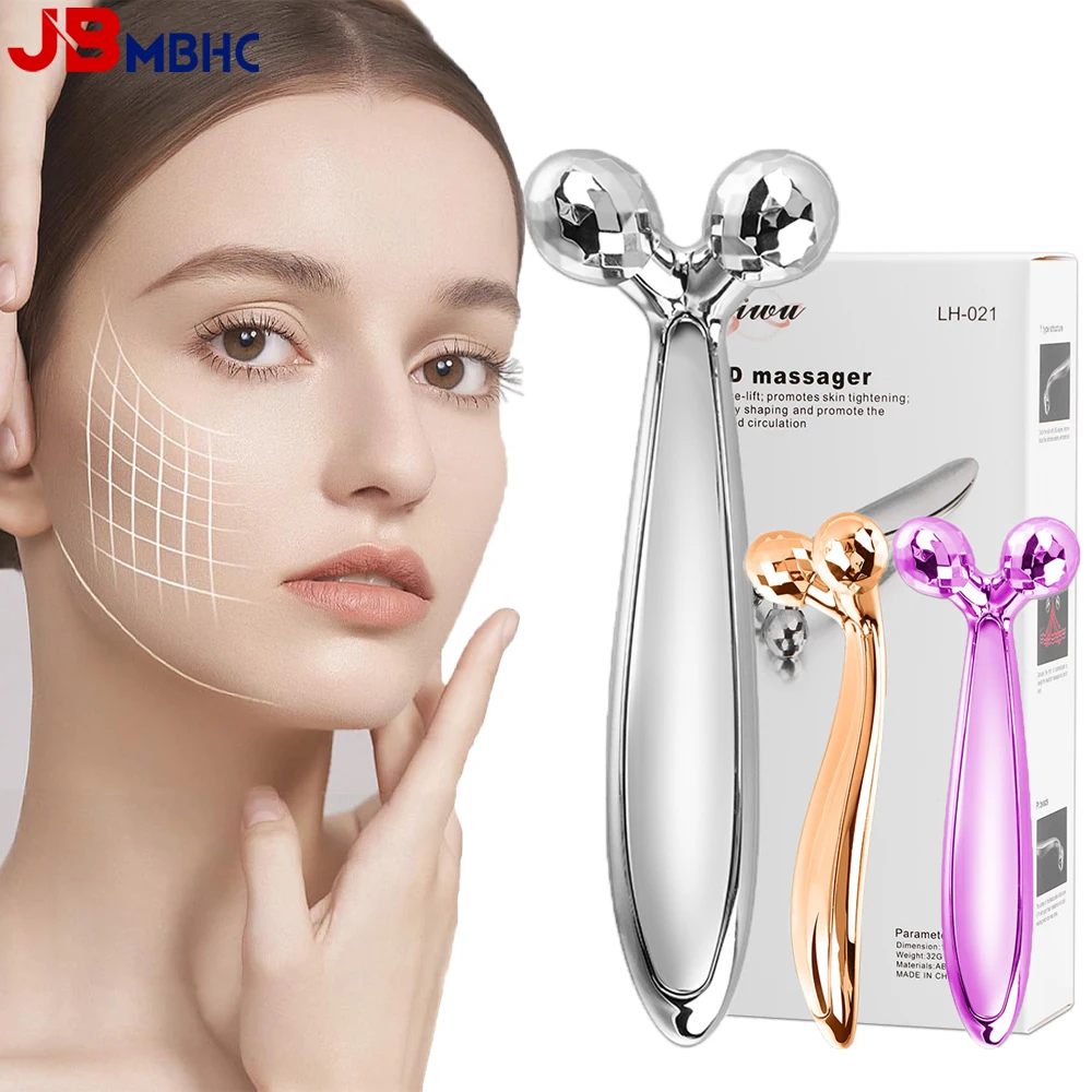 

3D роликовый массажер для лифтинга лица, вращающийся на 360° массаж всего тела, лифтинг лица, средство для удаления морщин, релаксация, уход за кожей