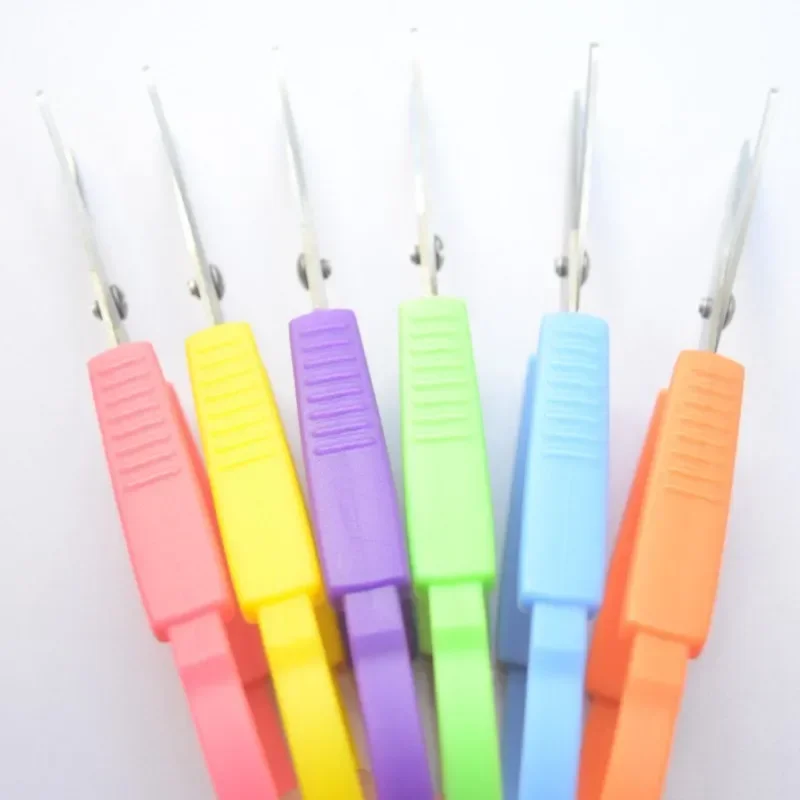 Ring Scissors Children's Student Stretch Stationery Paper Cutting U Shape Stretch Handmade Stainless Steel Scissors