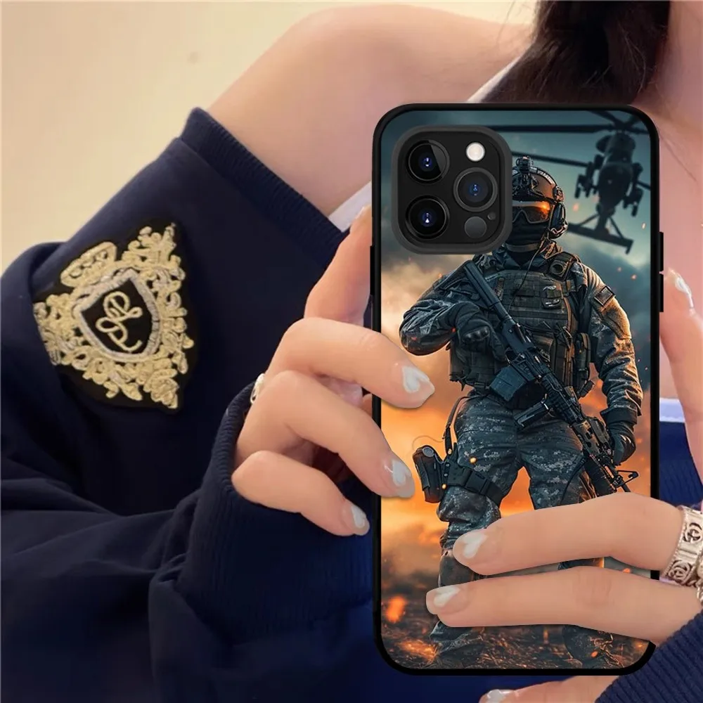 Military Army Special Forces Phone Case For IPhone 16 15 14 11 12 13 Mini Pro XS Max Cover 6 7 8 Plus X Funda Shell