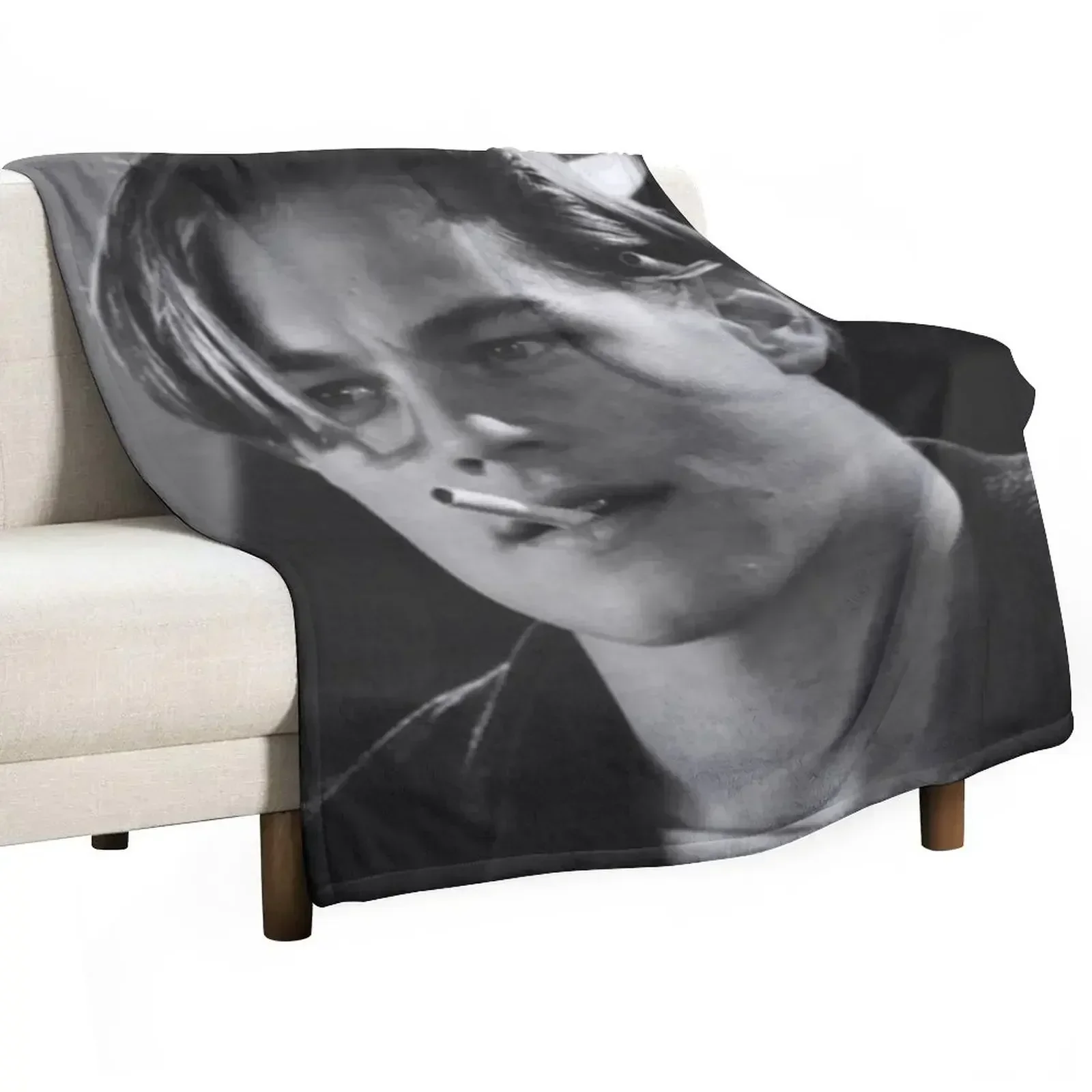 Leonardo Dicaprio Smoking Throw Blanket Sofa Throw Luxury Blankets