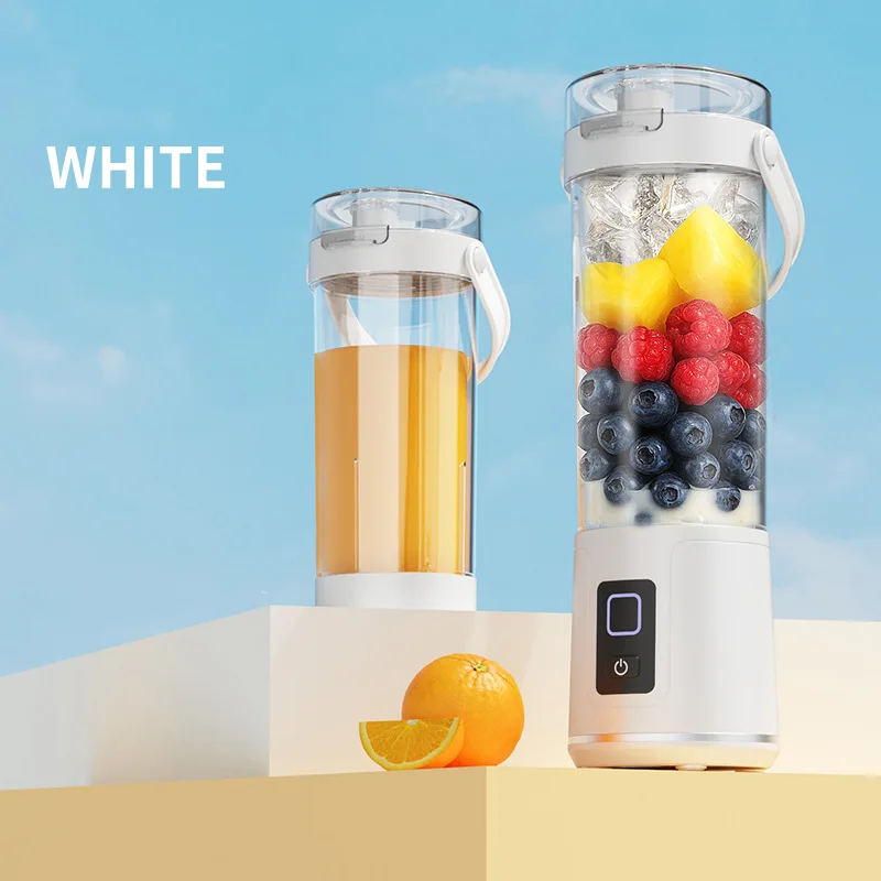 Электрический портативный блендер, беспроводной перезаряжаемый USB-блендер для фруктов, 600 мл, кухонный миксер, дорожная соковыжималка, чашка, блендер для фруктов