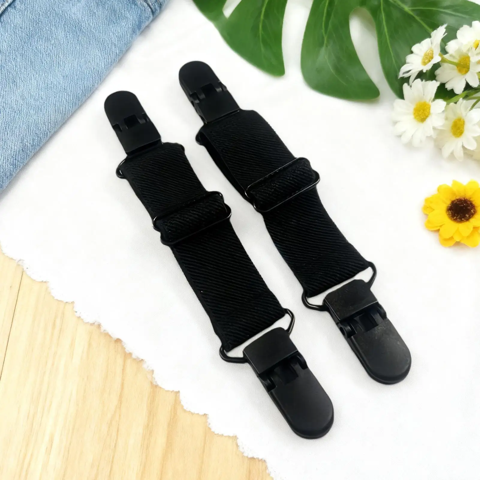 Kép 4: Cipőtisztító straps 2 Akta Alkalmazkodó m Alkalmazkodó m Liheg klipek nadrágot Kengyel lábát straps számára Nők férfiak lovaglás Kerékpáros Farmernadrág Kesztyű lova longue