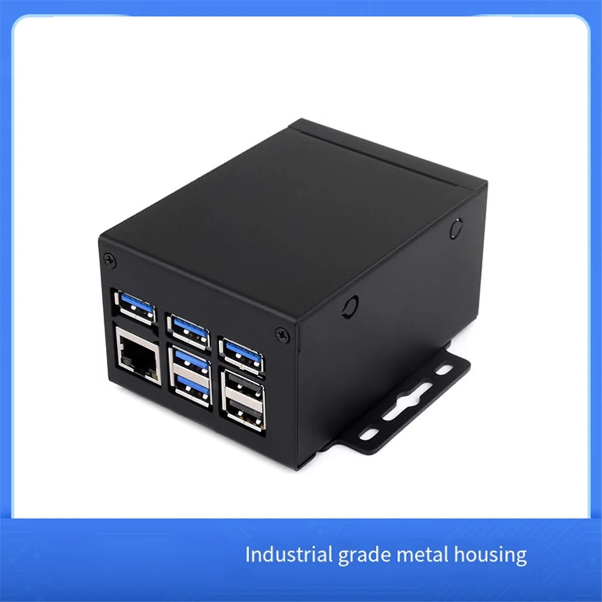 لراسبيري Pi5/5B حافظة مساحة كبيرة من الدرجة الصناعية D للوحة توسيع قبعة PCle/PoE للمبرد النشط