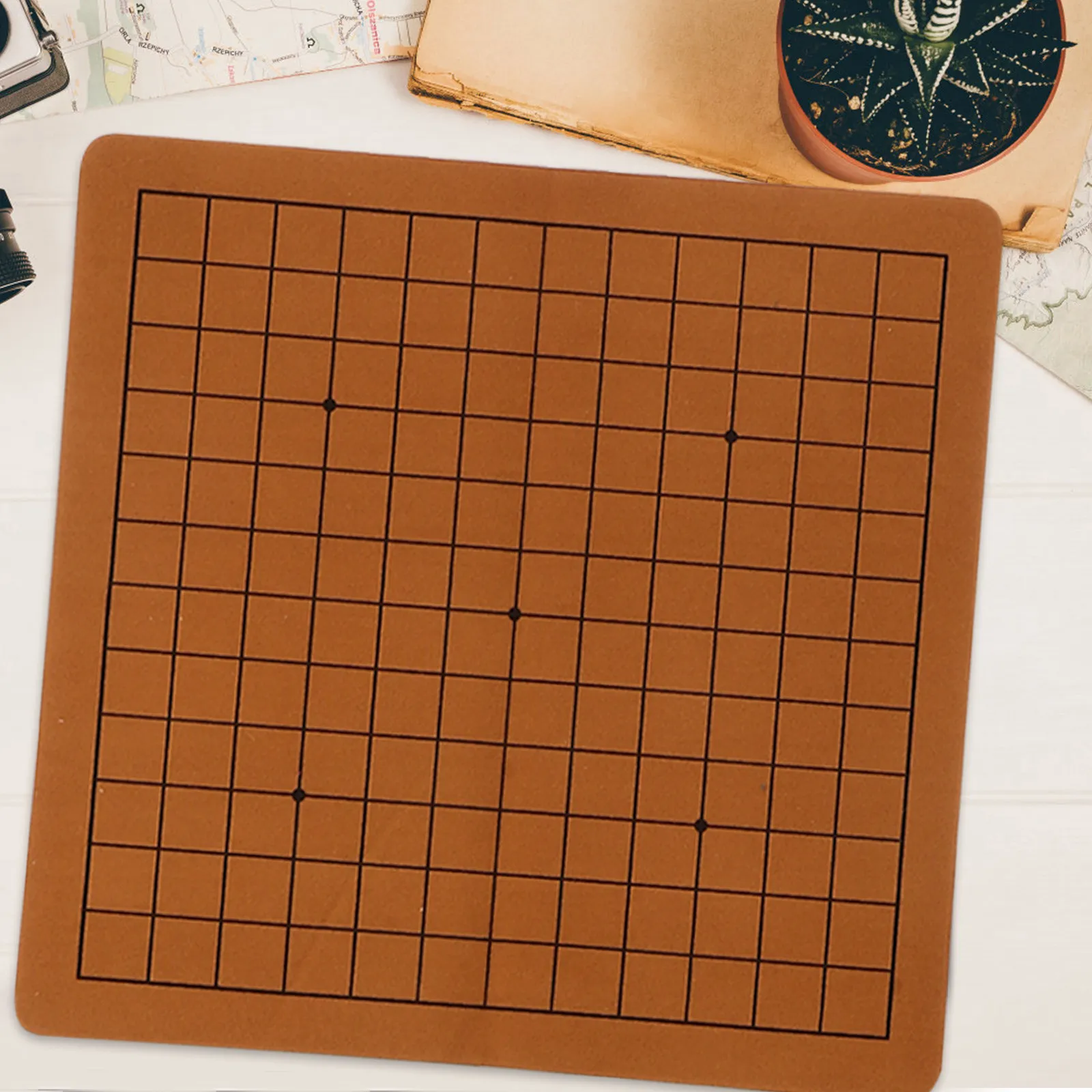 

2Pcs Double Sided Folding Go Chessboard Lightweight Style Compact for Outdoor Travel Educational Game Set