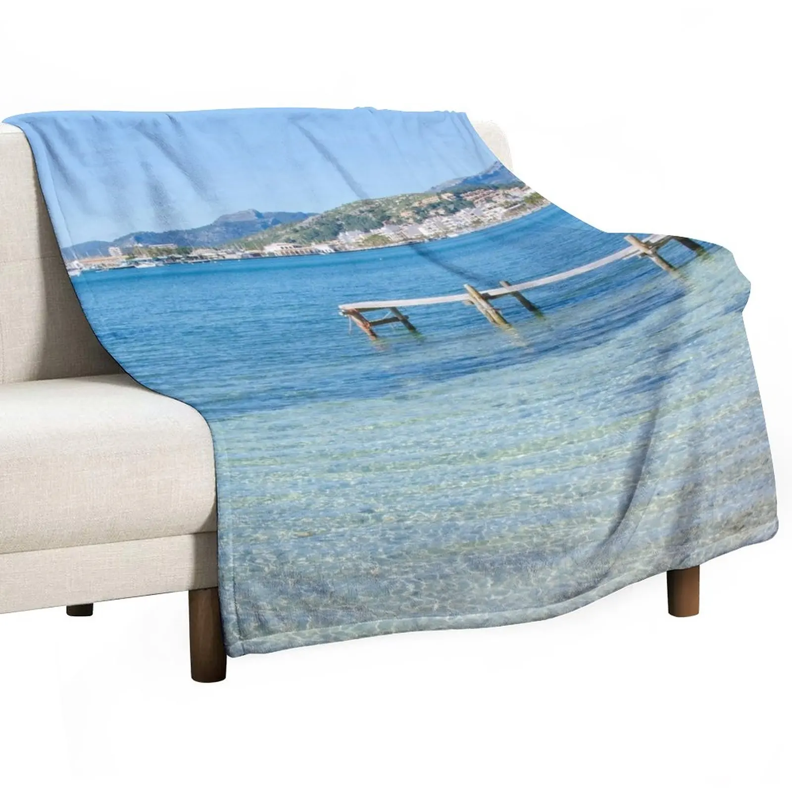 

Puerto Pollensa Pine Walk 8 Throw Blanket fluffy warm winter Blankets Sofas Of Decoration Blankets