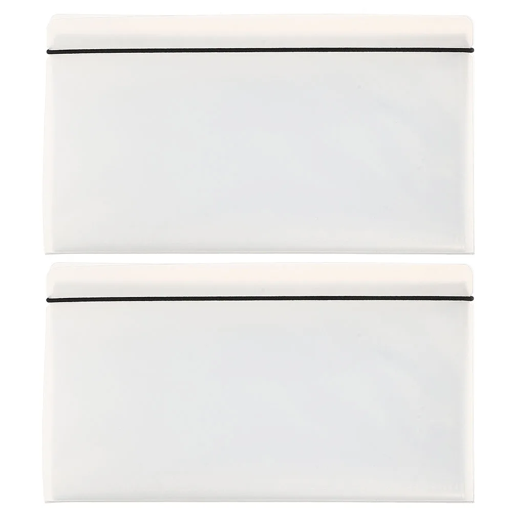 

2 Pcs Ticket Collection Book Stamps Album Train Storage Postcard Concert Clear Holder Movie Car Card Booklet Picture Stub