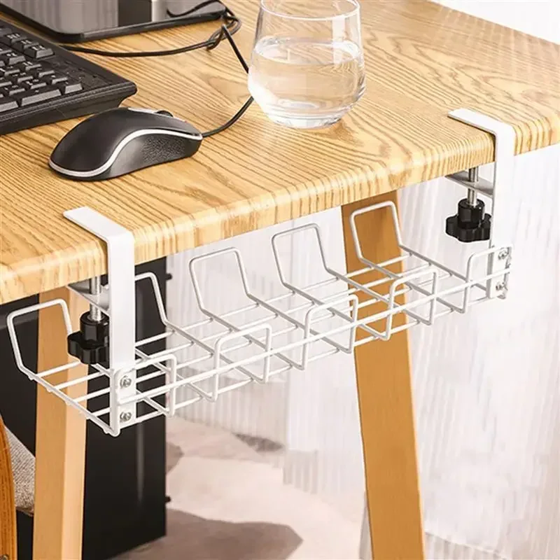 Rack Storage Organizadores Under Table Cable Wire Tray Management Organizer