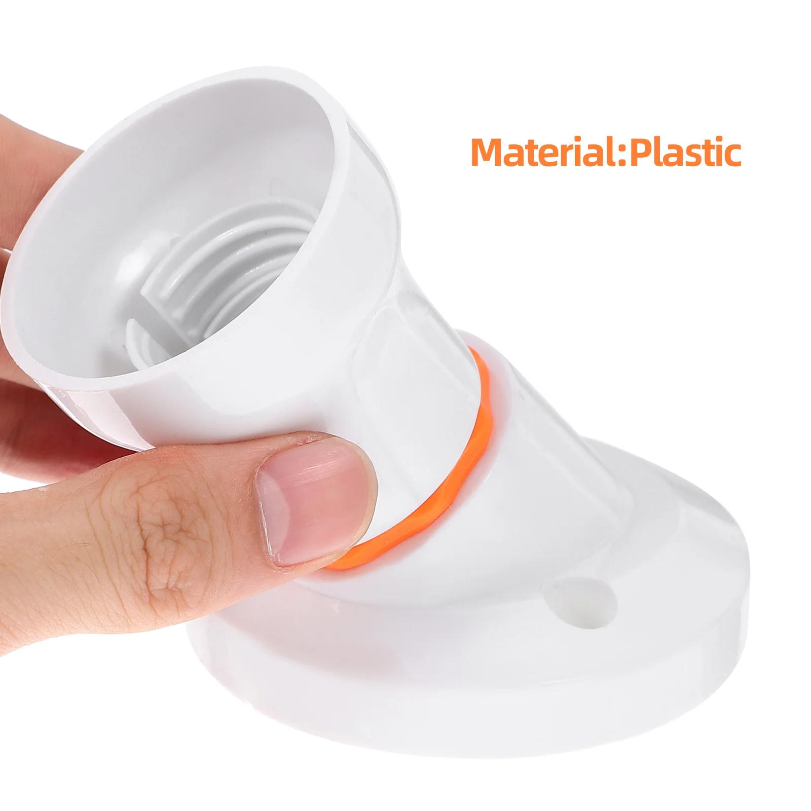 1pc B22 E27 Dual Lamp Holder Socket Plastic Light Base For Ceiling Bulb Fixture Angled Design Lamp Parts B22 Light Socket Bulb