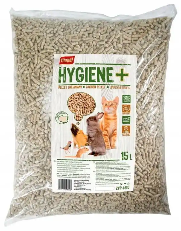 Pellet de madera para animales, arena para gatos de 15 L