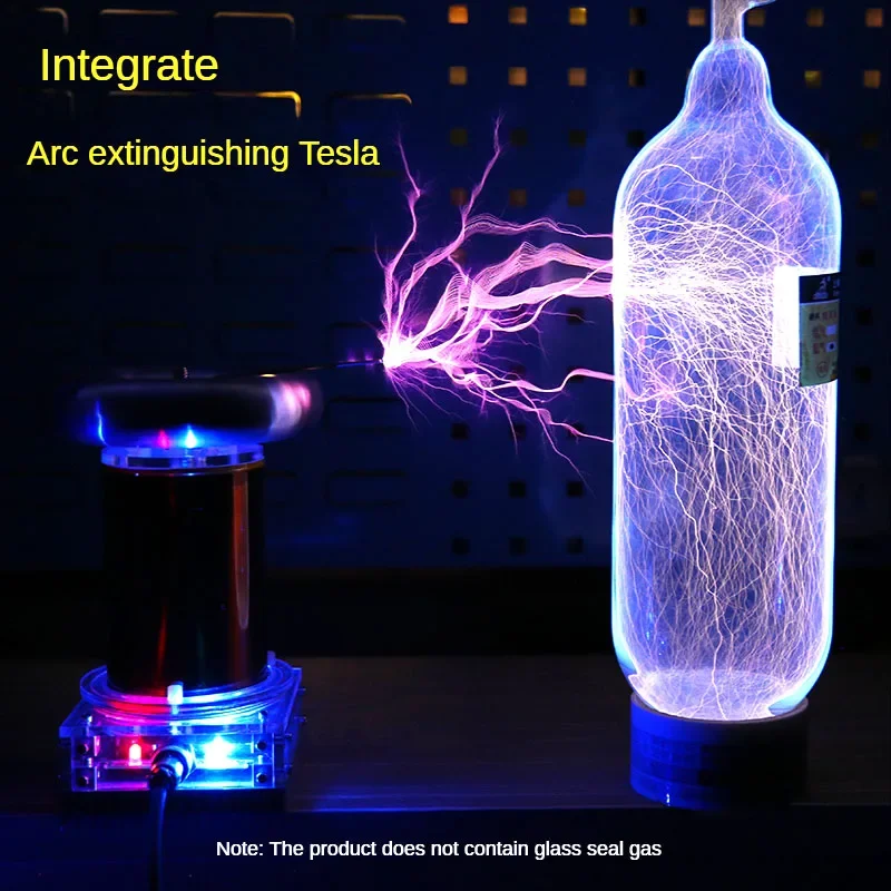 

Музыкальная катушка Тесла, готовый высокочастотный генератор, беспроводное освещение, искусственная модель вспышки, интегрированная истребление дуги Тесла