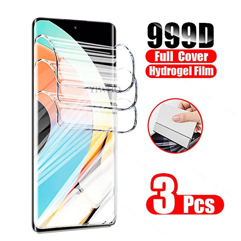 Película de hidrogel 9 en 1 para Oppo Realme 10 Pro Plus, Ptotector de pantalla Realme10 5g Pro, lente de cámara de Gel, no película protectora de