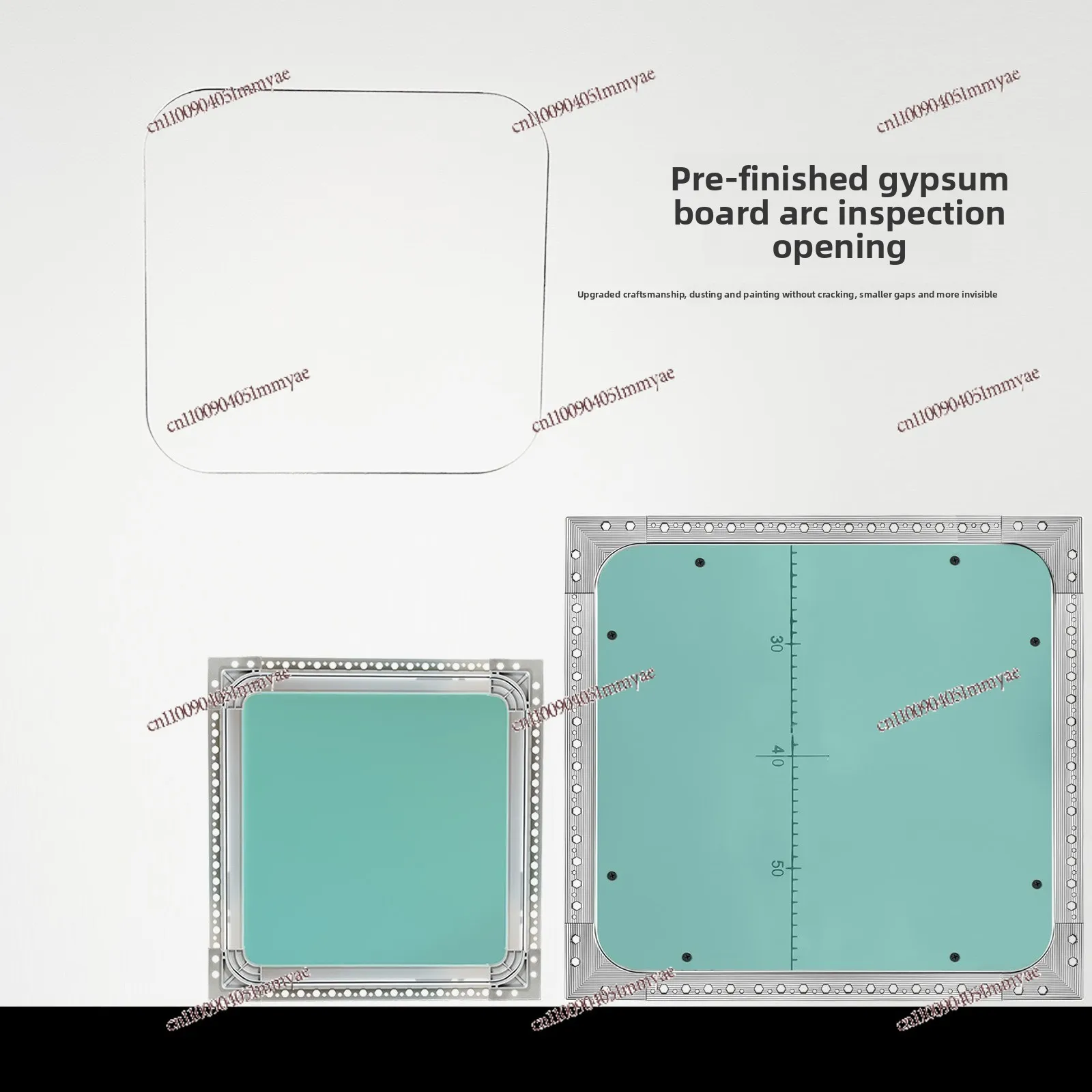 Arc Hidden Gypsum Board Inspection Port, Water Pipe Down Inspection Port