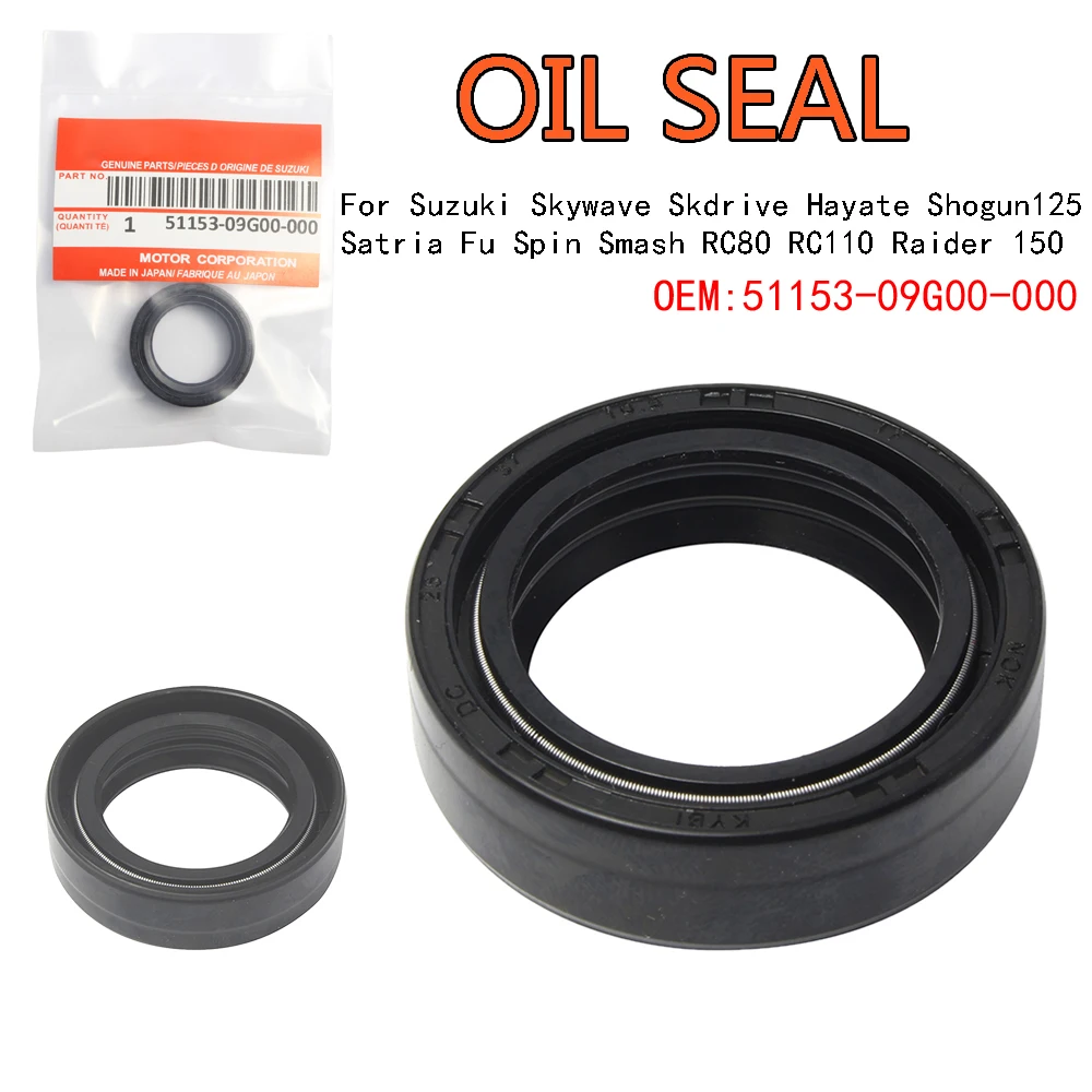 For Suzuki Skywave Skdrive Hayate Shogun125 Satria Fu Spin Smash RC80 RC110 Raider 150  R150 Sgp Oil Seal Front Shock