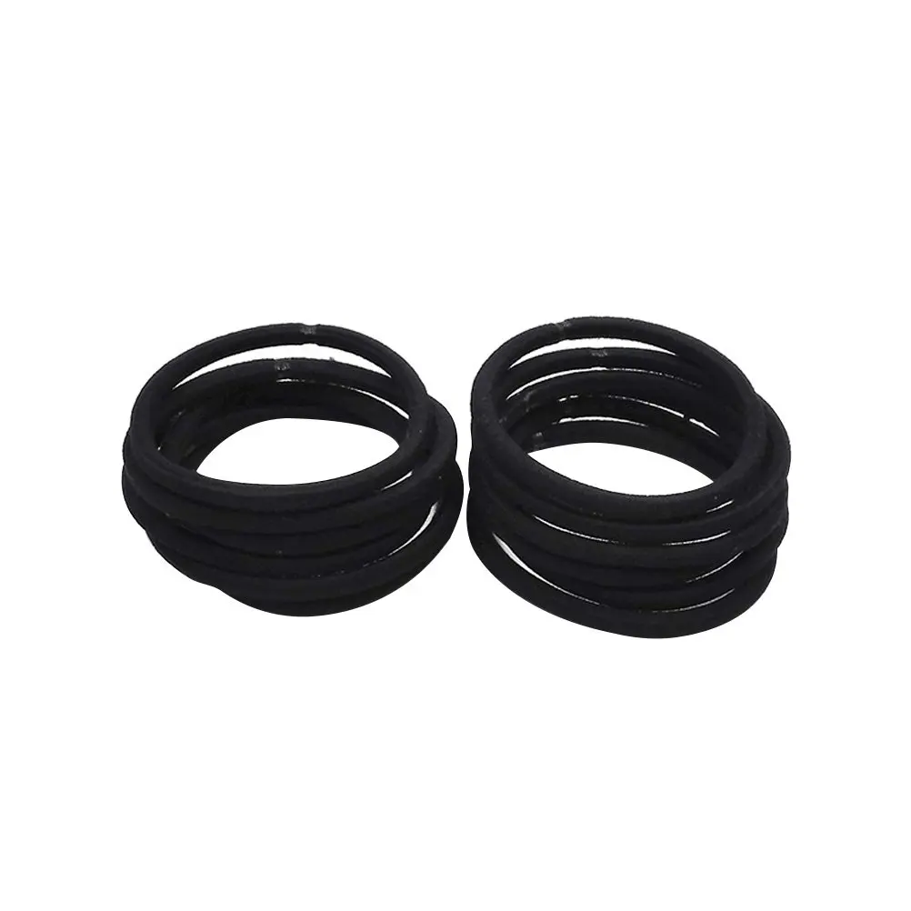 

50 шт. резинок для волос, высокоэластичные нейлоновые резинки без металла, мягкие, эластичные, для взрослых и детей, для спорта