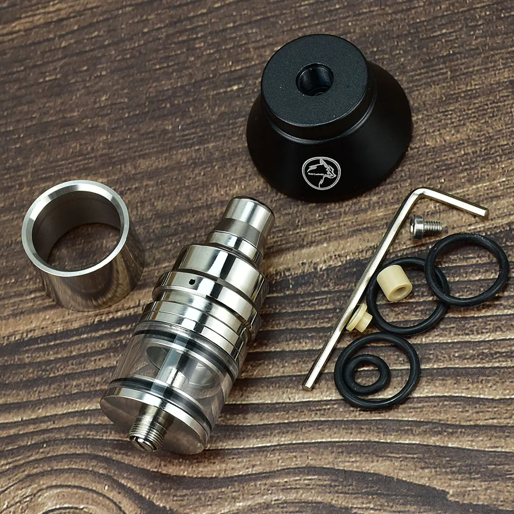 Vape خزان Duetto لوسيدو نمط MTL هيئة الطرق والمواصلات إعادة بناء خزان Vape 2.5 مللي 22 مللي متر البخاخة 316ss vape البخاخة هيئة الطرق والمواصلات خزان البخاخة
