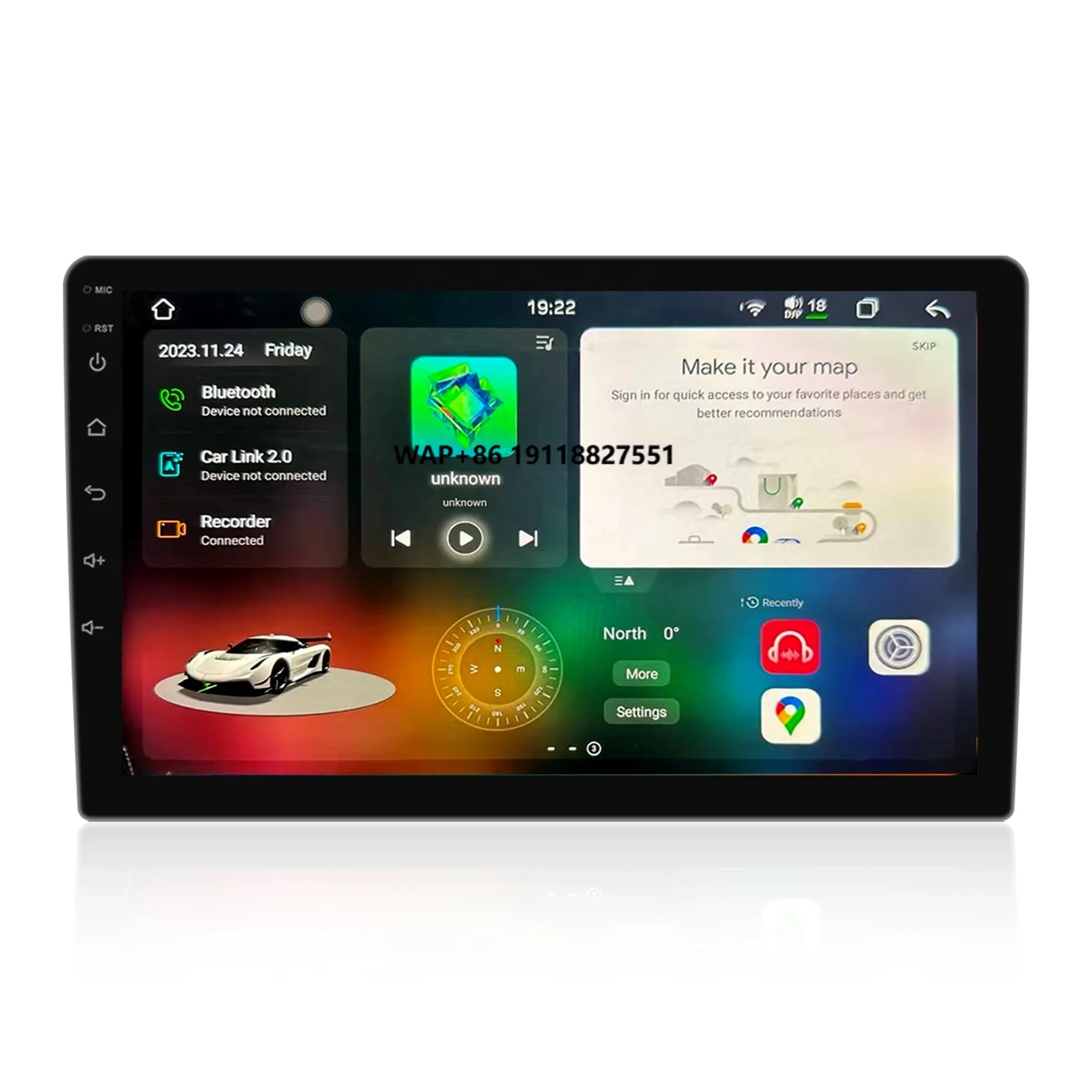 7870 Car DVD Player Wifi 3D UI Android13 2.7ghz Car Stereo Head Unit GPS Navigation Android System 5G Universal 360 2k