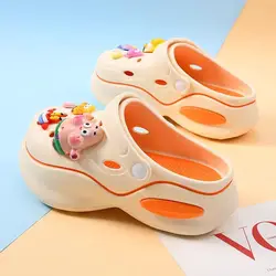 Thick Soled Hole Shoes For Women To Wear The Outside Summer Sponge BaBies SpongeBob SquarePants grils women children shoes