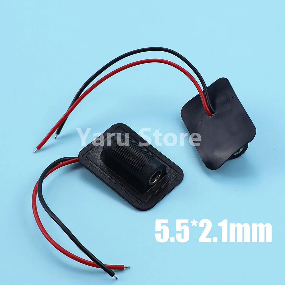 For 5521 connector 5521 with cable wired DC power plug 5.5 * 2.1 mm DC socket high current full female power plug