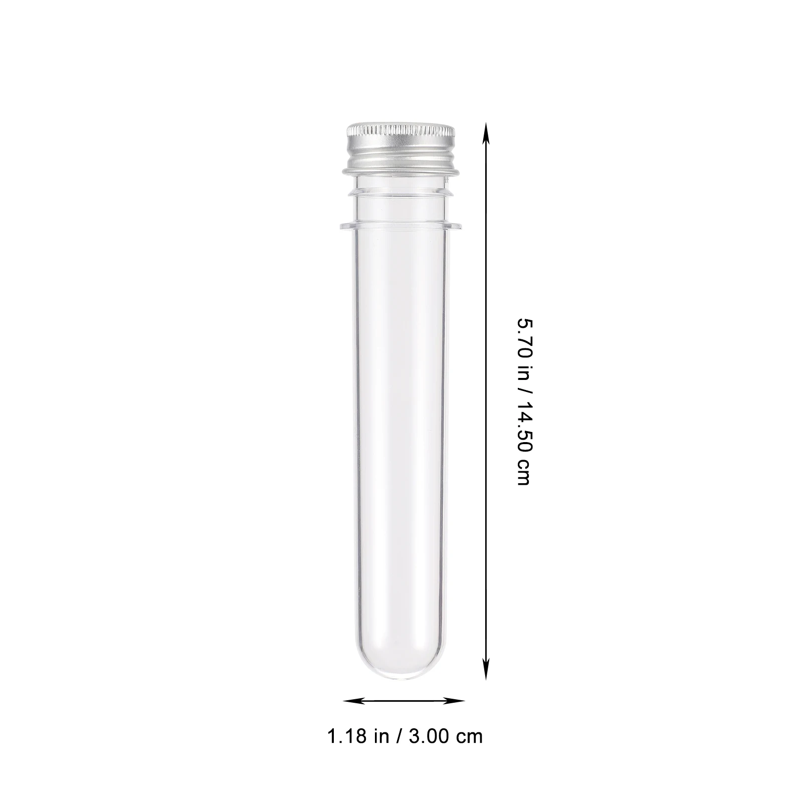 Tubes de sel de bain, bouteilles de stockage en plastique transparent, Tube de bonbons Portable, conteneurs de tubes à essai pour échantillons de masques faciaux, sous-tubes, 12 pièces