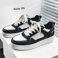 Chaussures pour hommes printemps-été, nouvelles baskets respirantes, chaussures blanches tendance et polyvalentes à semelle épaisse pour hommes, chaussures de sport et décontractées 4