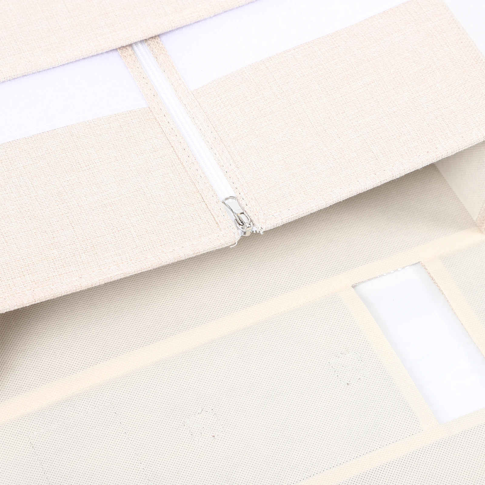 

Foldable Bedding Sheet Organizer Storage Box Handles Zipper Closure Closet Organizer For Blankets Clothes Bed Sheet Storage