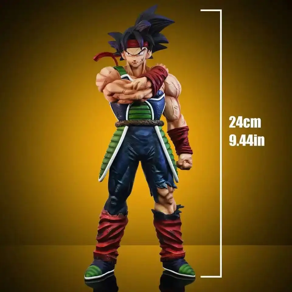 24cm/9.4in Dragon Ball Z Anime Figure Bardock Figure Collectible Decoration Model Statue Toys Gift