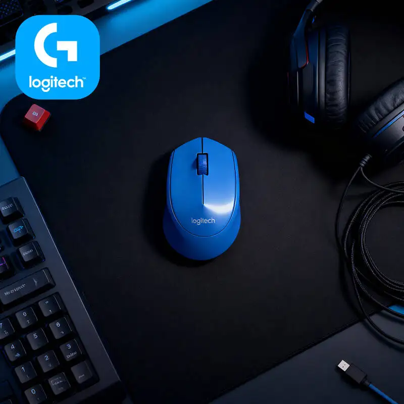 Logitech M280 Wireless Mouse 2.4GHz Nano Receiver 1000 DPI Hand Grip 18-Month Battery for Home PC Laptop Mac
